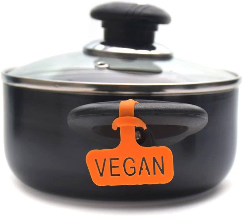 Name-Me ARG Vegan Food Labels. Organization and Decor Accessories. Pack of 2 Kitchen Tags to Identify and Distinguish Different Types of Food. - Image 1